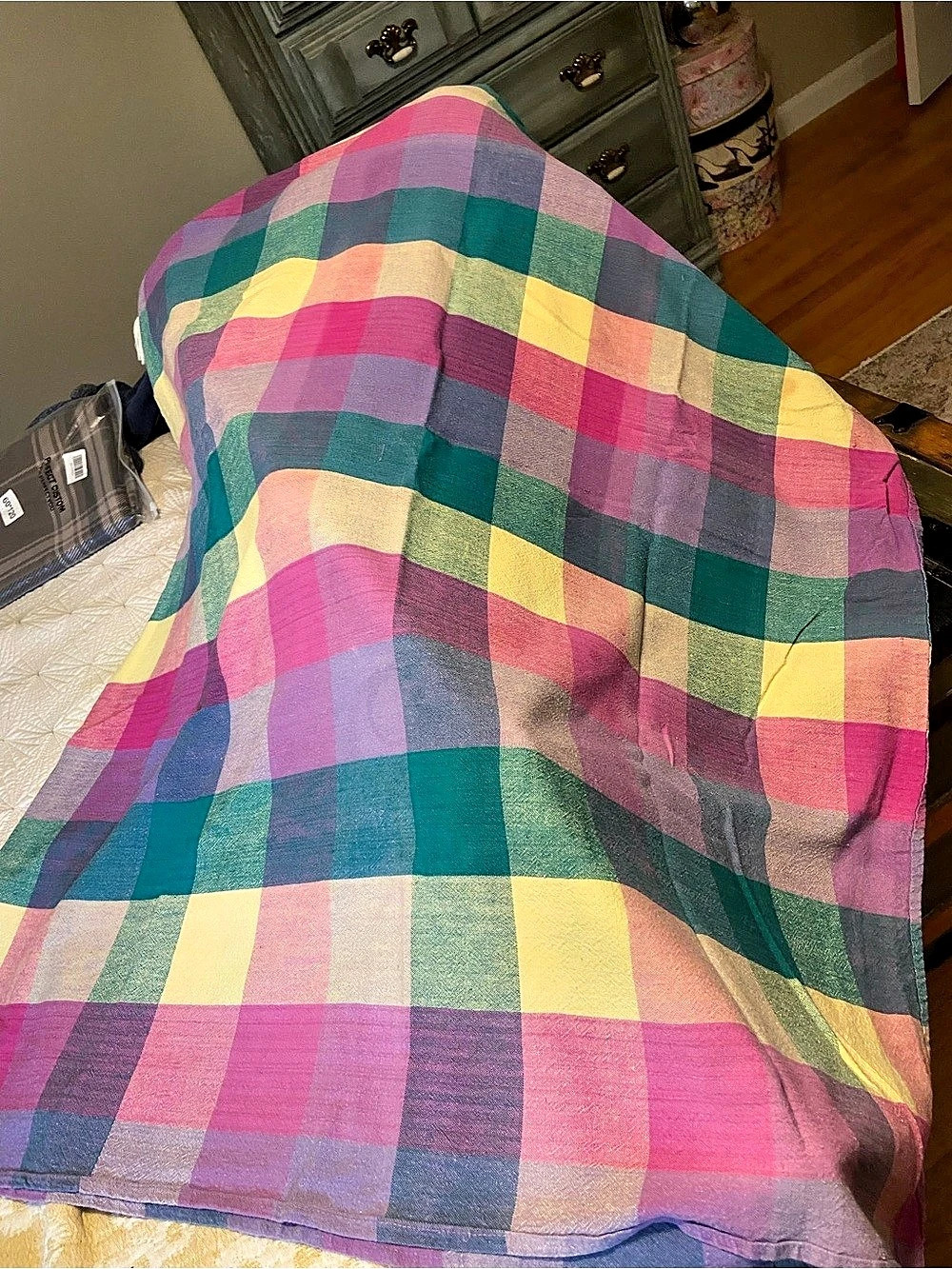 Multicolor Plaid Table cloth Pier One